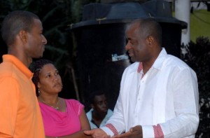 PM Skerrit speaks with residents of Desport