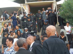 A wide cross section of society came to show their respects at Doctrove's funeral