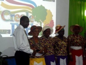 The Pointe Michel Cultural Group receives the award 