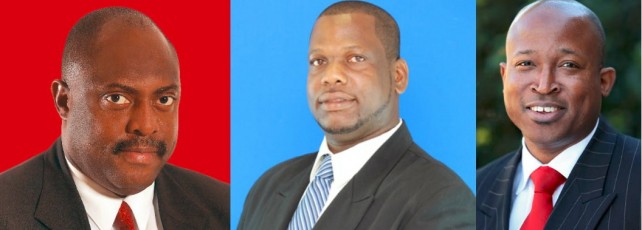 Ian Douglas (DLP), Jefferson James (UWP), Cabral Douglas (Independent)