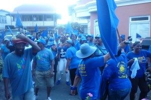 UWP marches for “free and fair election”