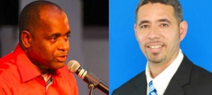 Skerrit (left) has labeled Sanford as selfish and uninterested in the Kalinago people 