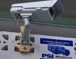 One of the cameras installed in Roseau last year 