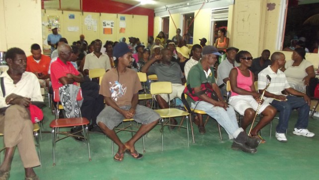 Section of the audience at the meeting