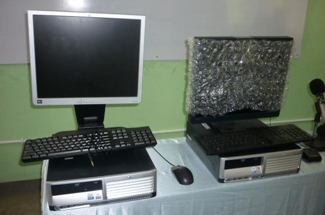 Some of the computers donated 