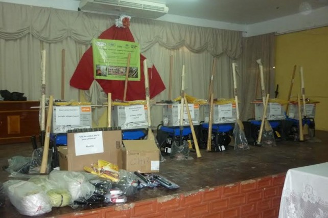 Some of the equipment donated
