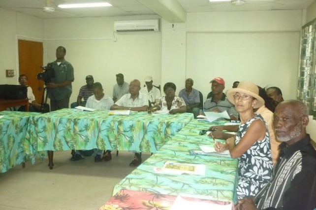 Farmers from around the island are participating in the consultation 
