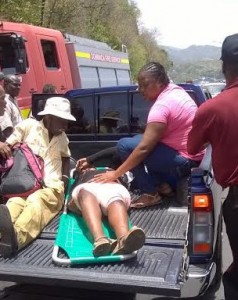 Sixteen injured in Canefield Cliff accident