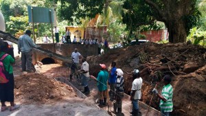 Work progressing smoothly on Soufriere Play Field Rebahilitation Project