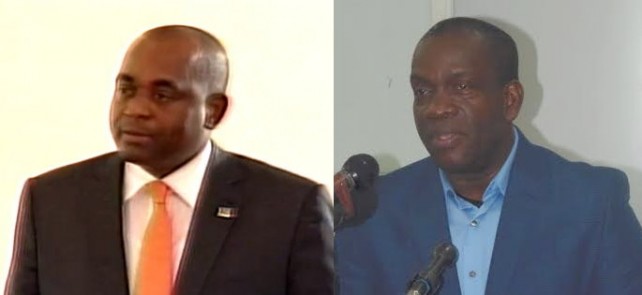 Skerrit (left) accuses Linton of trying to undermine the IPO Commission