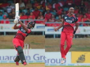 HERO CPL – Bravo brothers help T&T Red Steel defeat St Kitts and Nevis Patriots in rain affected match