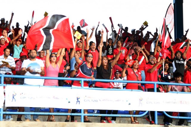 Trinidad & Tobago Red Steel fans celebrate