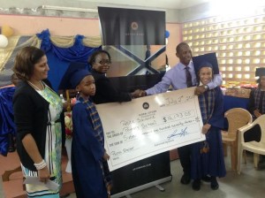 Arton Bank donates to the Petite Savanne Primary School