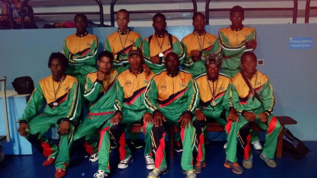 Dominica's team at the tournament 