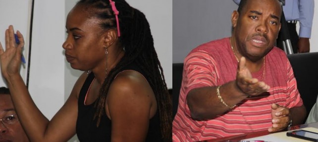 Henderson-Delsol (left) and Cuffy have both expressed thier views of the music industry in Dominica 