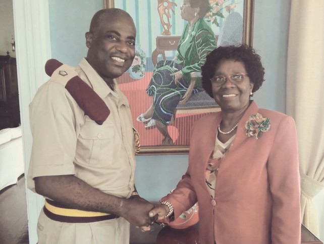 Meeting St. Lucia’s Governor General, H.E Pearlette Louisy