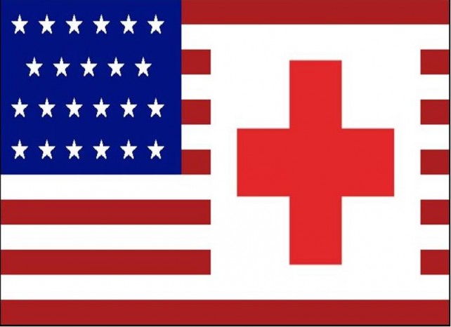US Flag & Cross