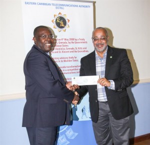 ECTEL makes donation to Dominica relief efforts