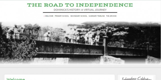 The entry page for the site 