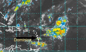 Tropical wave approaching Dominica