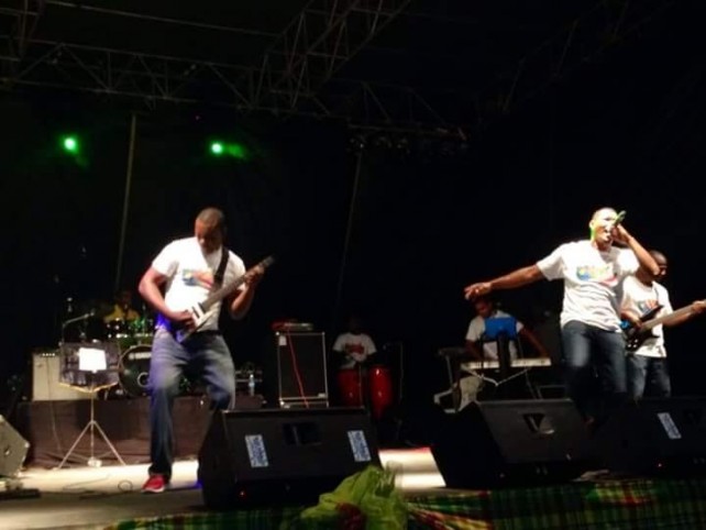 Extasy Band performing at a show in Grenada last year 