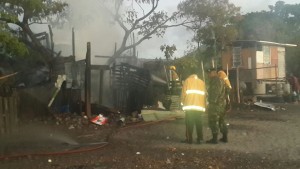 Fire destroys wooden structure in Pottersville