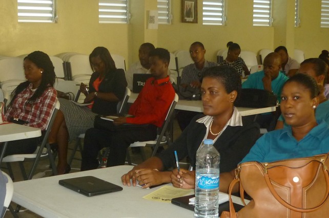 Some of the teachers at the training workshop
