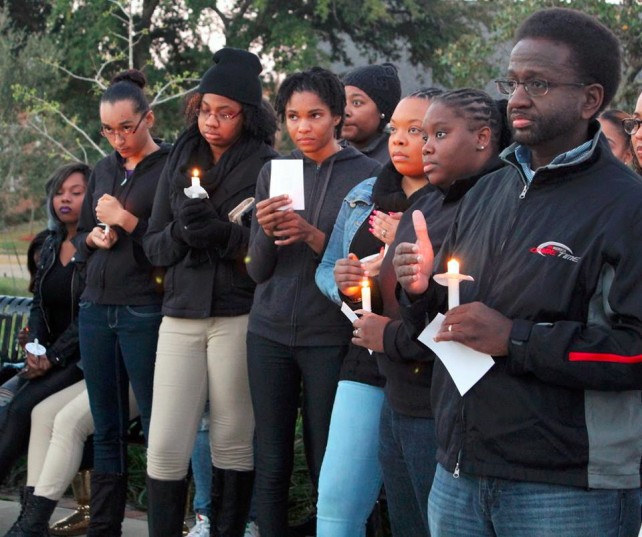 A candlelight vigil was held in memory of Lee at Grambling State University 