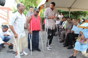Four amputees receive prosthetic limbs