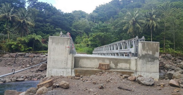The bridge was donated by the government of Jamaica 