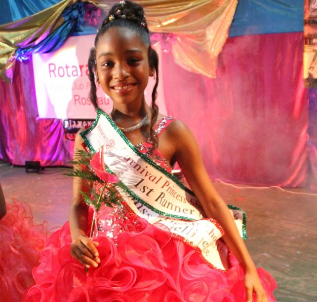First runner up Gabrielle Williams of the St. Luke's Primary School