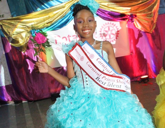 Second runner up Kyanna Etienne of the Grand Bay Primary School