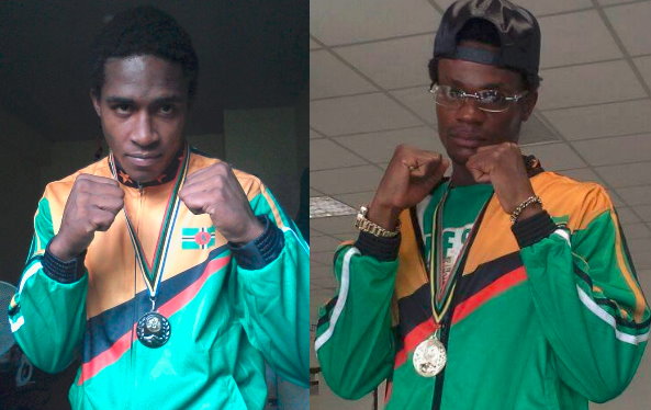 Leatham (left) and Greenaway have represented Dominica in many regional boxing tournament 