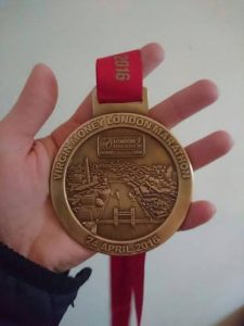 london marathon medal