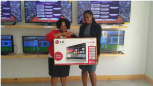 BUSINESS BYTE: Laura Smith is TecHeads Computers & Electronics first major giveaway winner