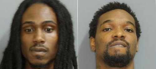 Magloire (left) and Dubique are allegedly suspects in a murder case in St. Maarten