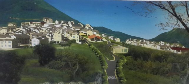 Artiste's rendition of the project for relocation Petite Savanne 
