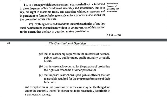 section of constitution