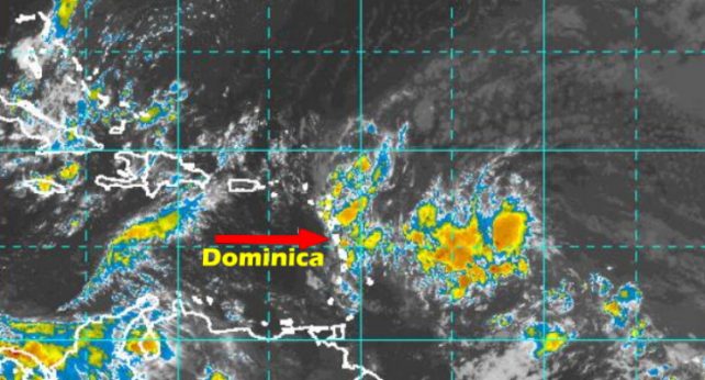 The system will move across Dominica tonight 