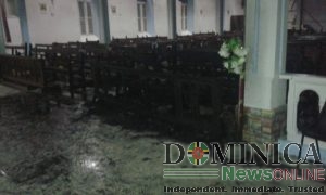 Suspected arson at Pointe Michel Catholic church