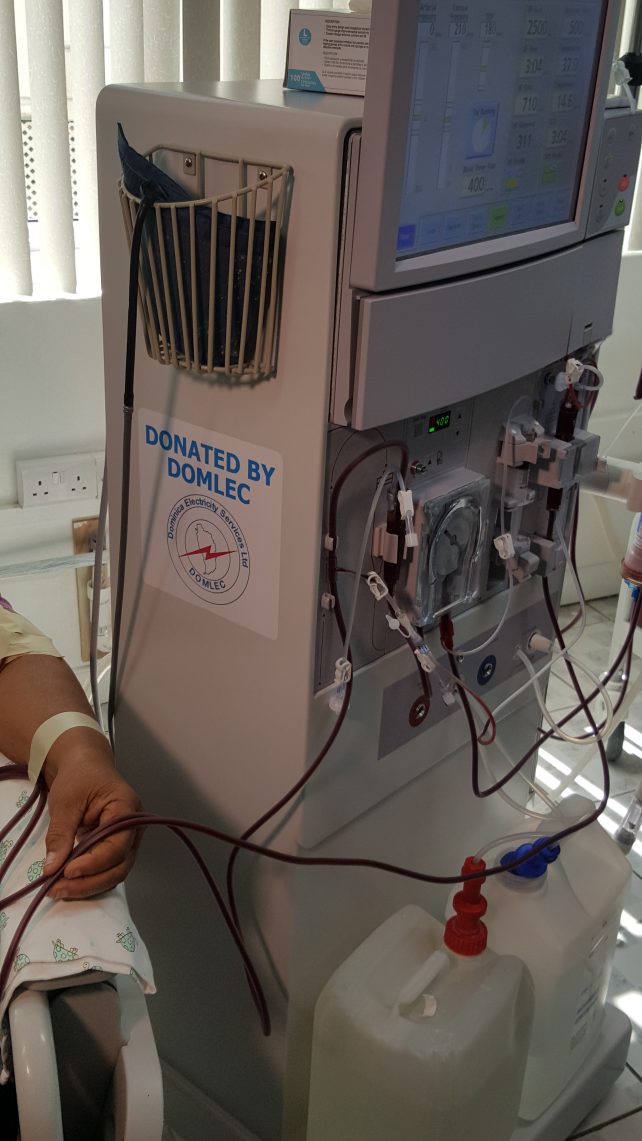 Dialysis machine donated to PMH by DOMLEC