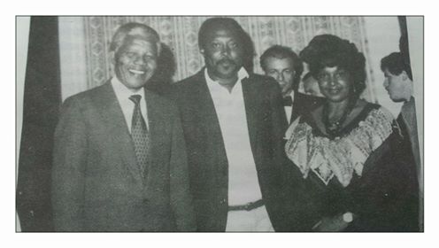 Rosie with Nelson and Winnie Mandela