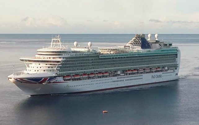 The passengers arrived in Dominica on a P&O ship 