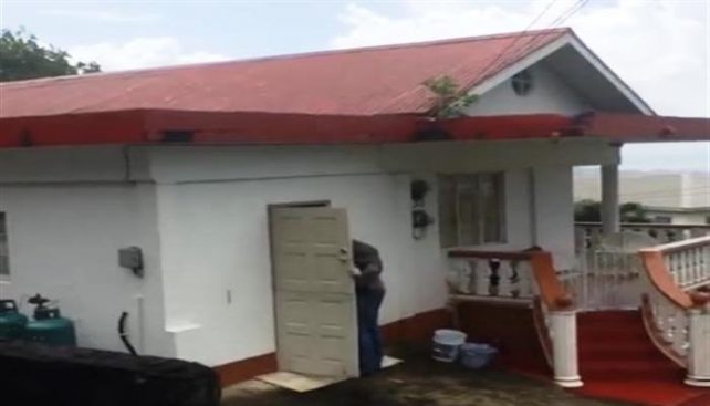 House where two bodies were discovered on Monday morning in St. Vincent 
