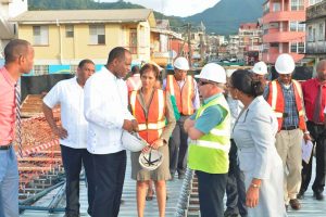 PM Skerrit pleased with progress of West Bridge construction
