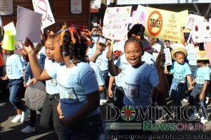St Martin Primary School hosts anti-drug and anti-bullying march