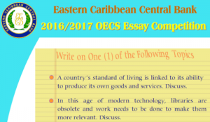 ECCB extends submission deadline for $10,000 OECS Essay Competition