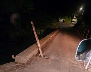 Anse De Mai Bridge partially compromised
