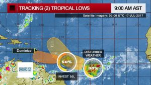 Interests in Lesser Antilles advised to monitor low pressure system