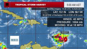 WEATHER UPDATE: Tropical Storm Watch remains in effect for Dominica